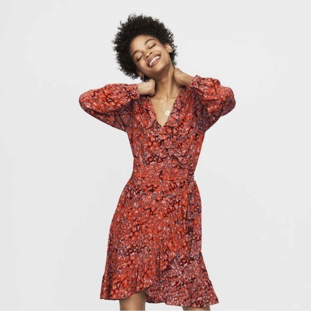 MAJE Rosetto Animal Print Dress